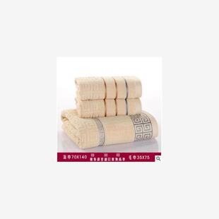 3Pcs Towel Face 浴巾 Bath Hand Cotton Hotel Luxury Set