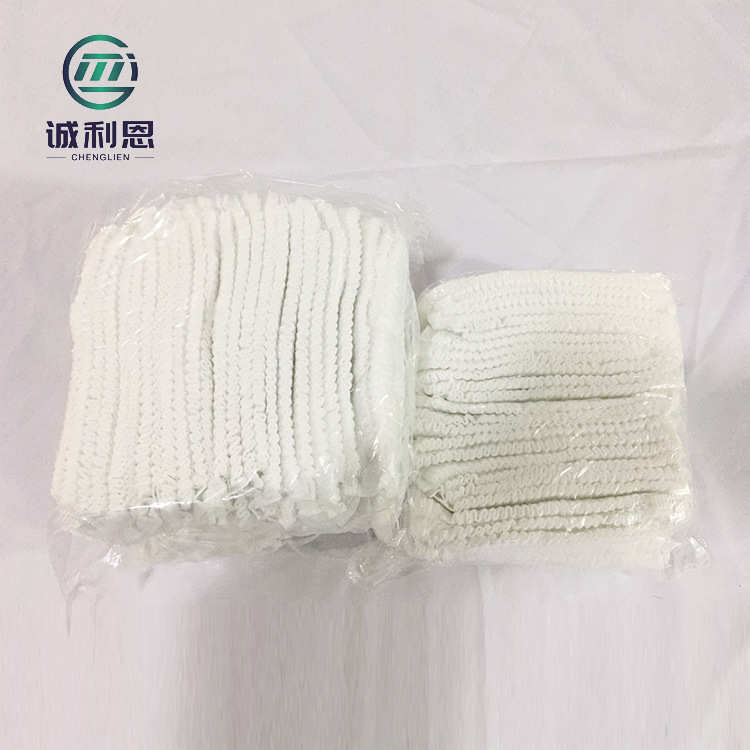 一次性条形帽现货批发无纺布头套厨师帽无尘车间一次性防尘帽子