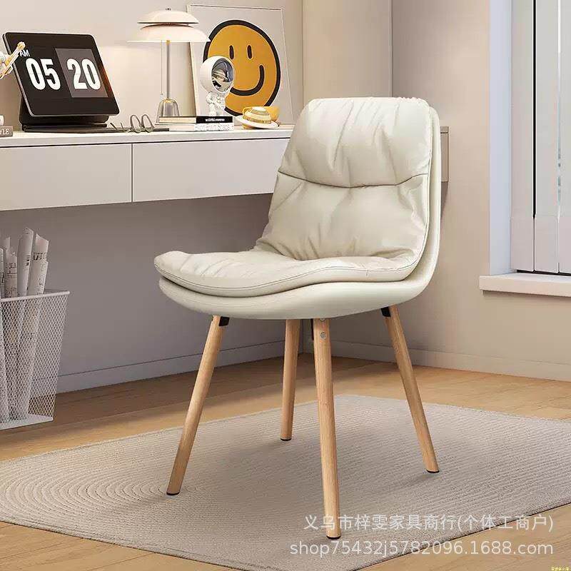轻奢化妆椅卧室梳妆凳现代简约小户型家用梳妆台椅子高级感美甲凳