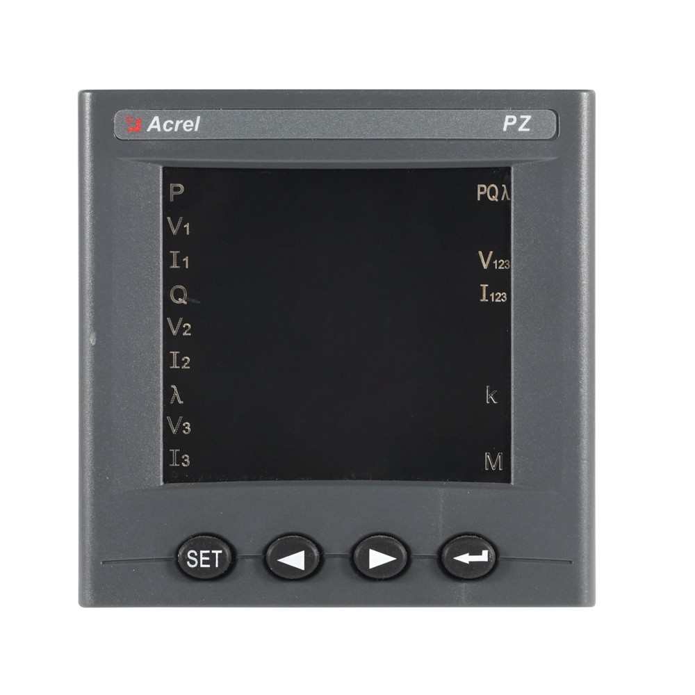 安科瑞PZ80三相多功能电表能耗计量可带485通讯 门板嵌入式安装