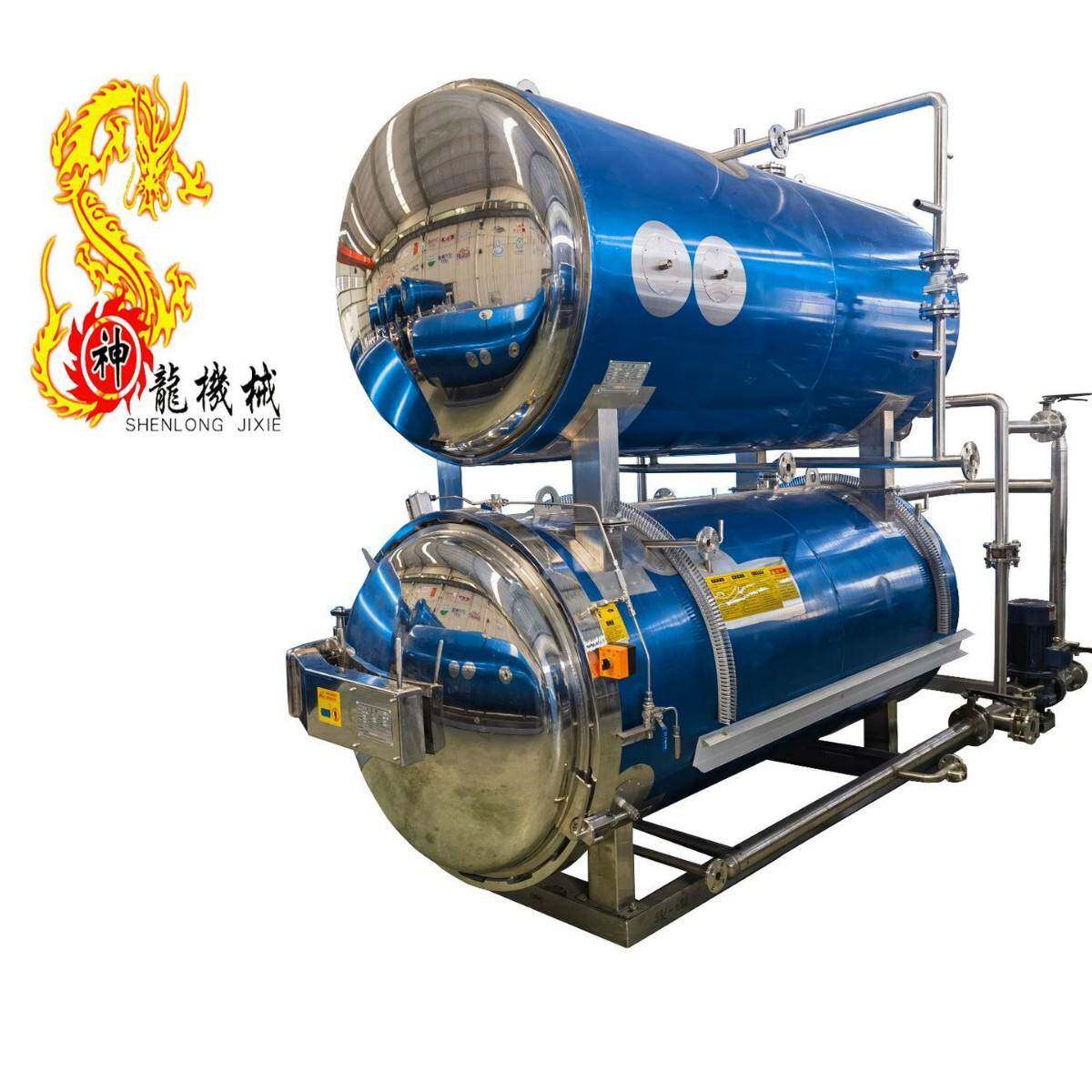 笋条杀菌锅绿豆沙杀菌设备玉米全自动水浴式杀菌釜