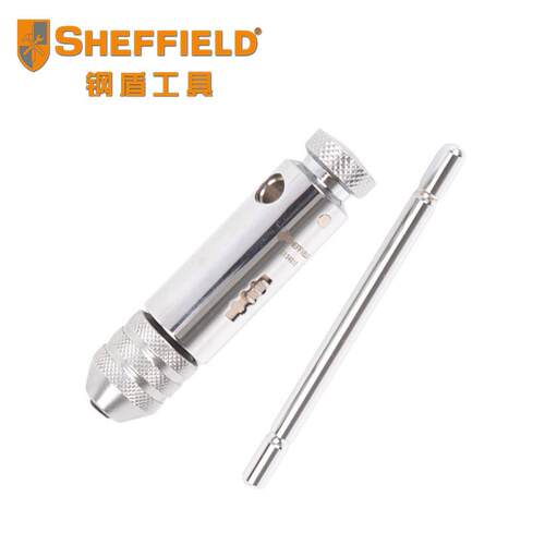 钢盾工具M3-M10/M5-M12T型棘轮丝锥绞手板牙铰手丝攻扳手丝锥绞手