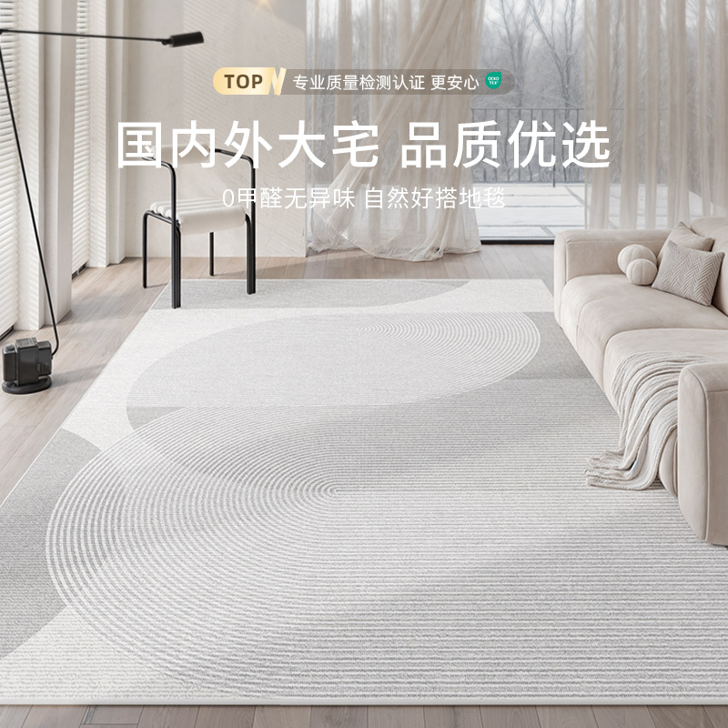 地毯客厅现代简约高级可擦2024新款防水加厚茶几毯沙发耐脏易打理