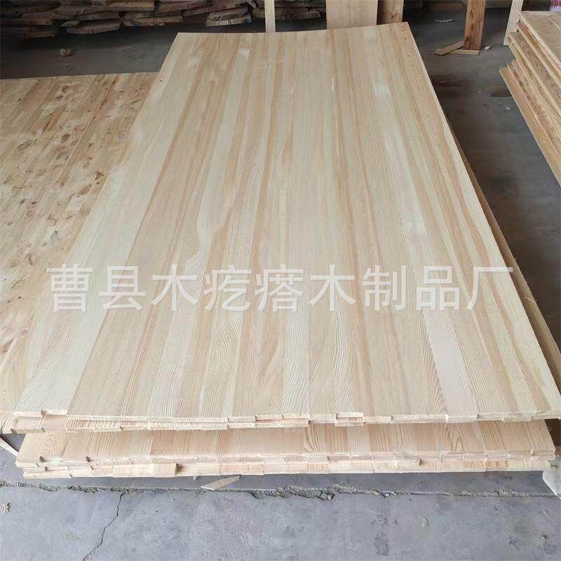 松木家具橱柜拼接板木质桌面吧台一字板实木家居装修木板材门板