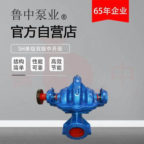 10卧Sh-1型鲁双吸中开泵10Sh-19级式9水泵级中开泵淄博中牌厂家
