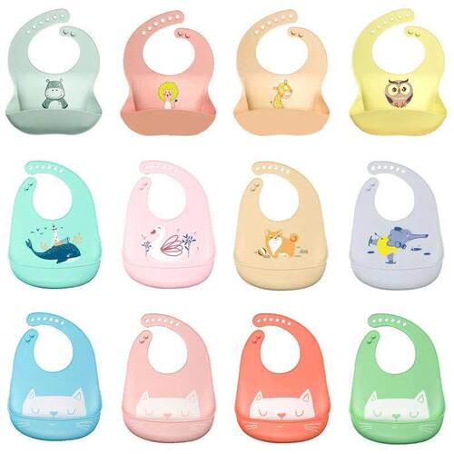Waterproof Baby Bibs Baby Stuff Cute Cartoon Animal Printed