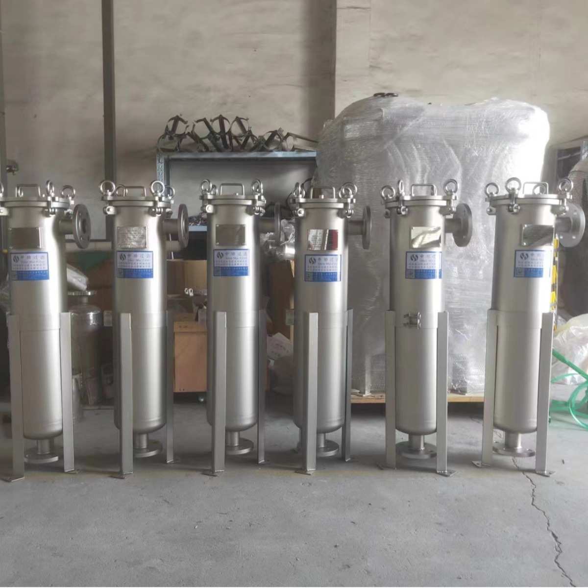 DL-1P2S袋式过滤器 侧入式平板法兰耐高压单袋式过滤器可喷砂抛光