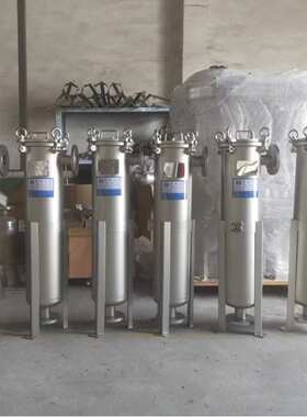 DL-1P2S袋式过滤器 侧入式平板法兰耐高压单袋式过滤器可喷砂抛光