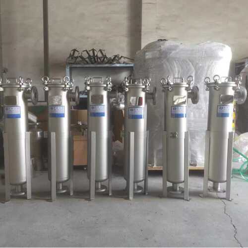 DL-1P2S袋式过滤器 侧入式平板法兰耐高压单袋式过滤器可喷砂抛光