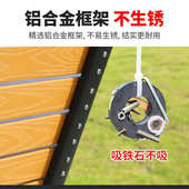 户外桌椅塑木庭院露天防腐木休闲室外桌椅阳台咖啡厅休闲铝合金桌