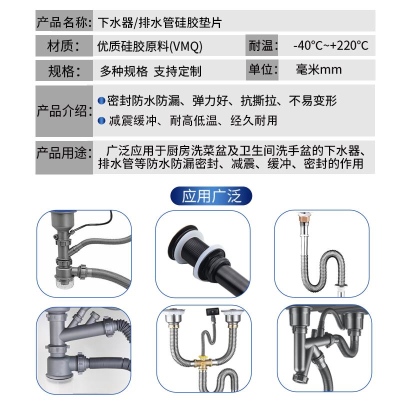 厨房水槽下水器提篮橡胶