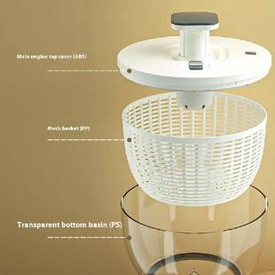 808F Storage Colander Bowl with and Dryer Salad Manual Lid