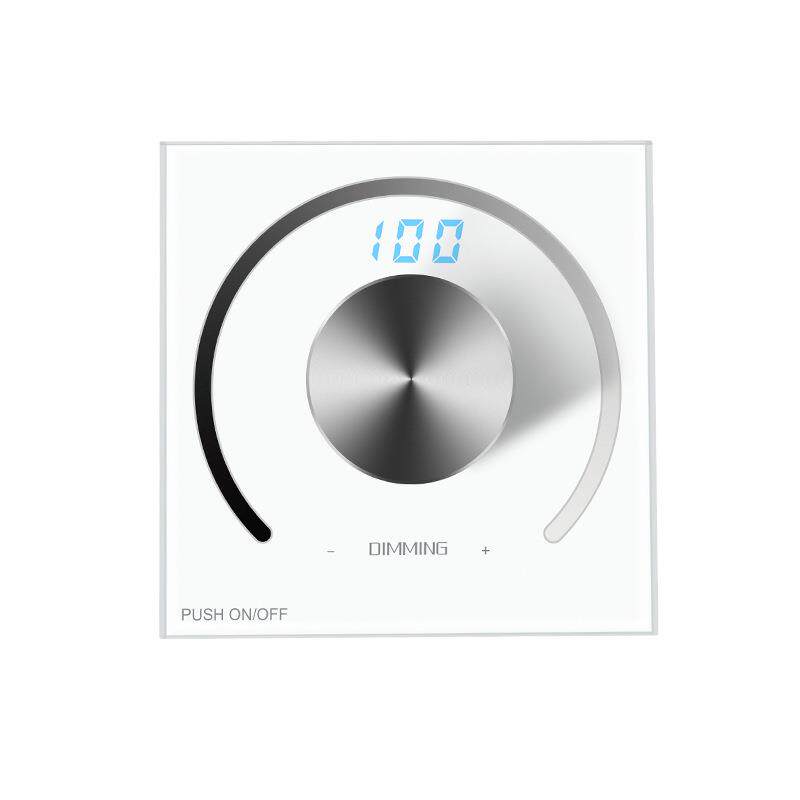 12-24v 面板旋钮单色调光器单色控制器LED单色亮度调光灯带控制器