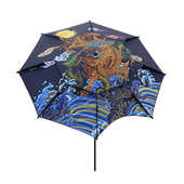 2.4米数码 2.2米 印花折叠黑胶 钓鱼伞万向户外遮阳防雨钓鱼伞 新款