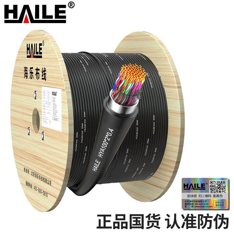HYA-100*2*0.4室外100对大对数线缆电话线市话语音通信线缆100米