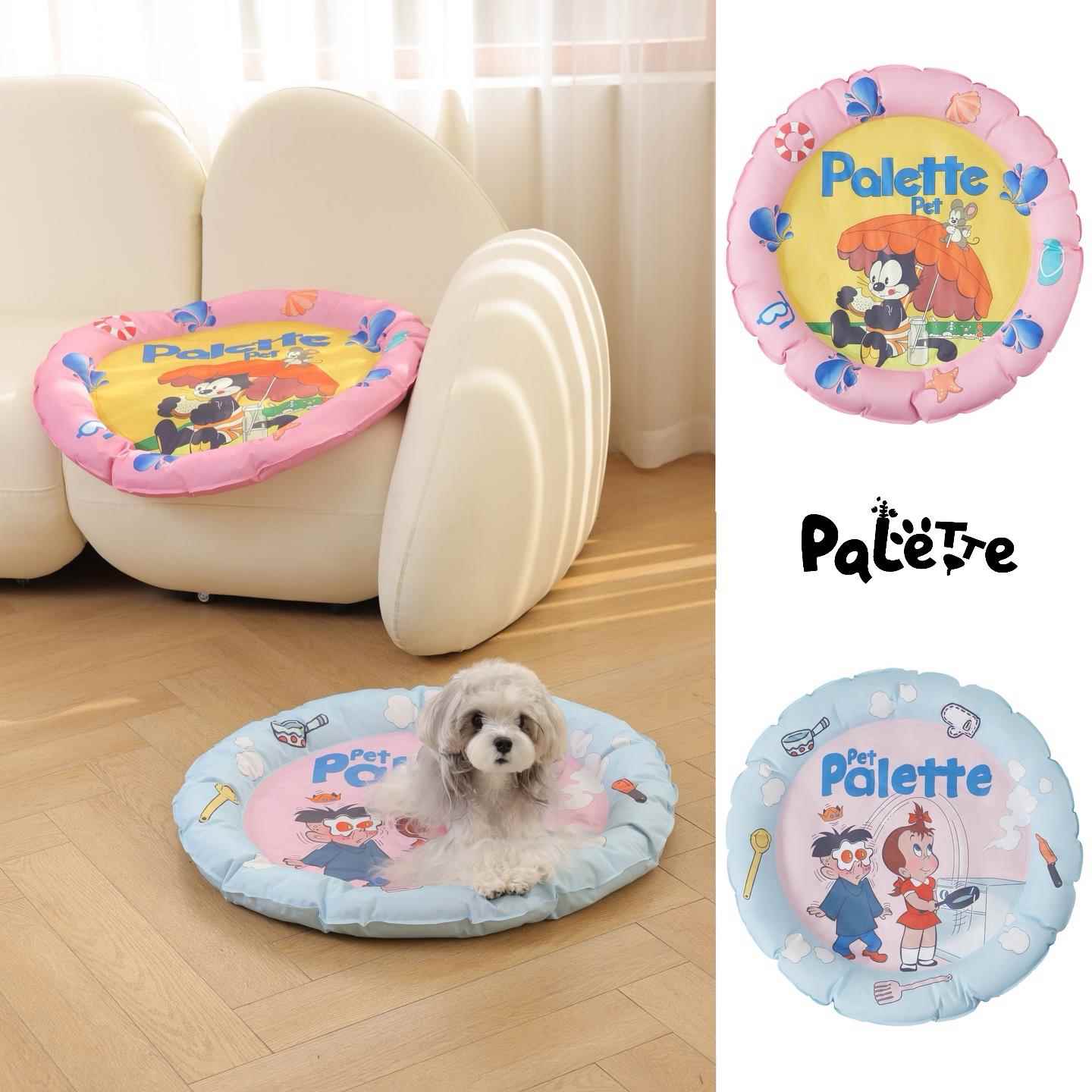 PalettePet春夏宠物冰窝猫咪狗狗网红拼色卡通涂鸦凉凉垫降温冰垫