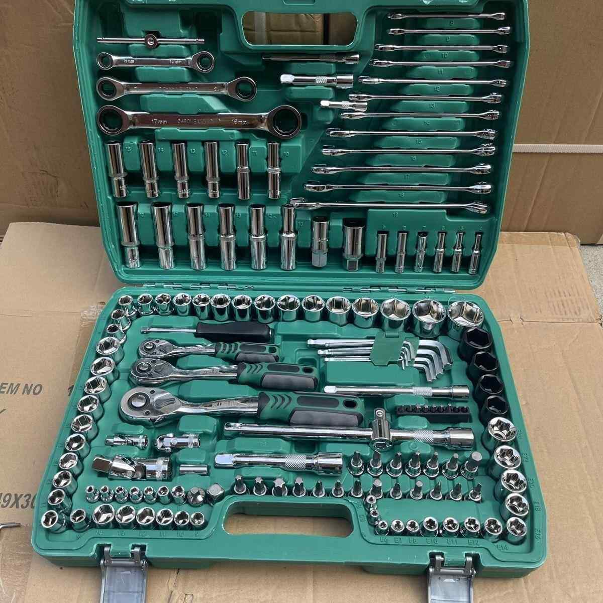 121件套汽修工具套装套筒扳手组合工具维修工具修车工具汽车修理