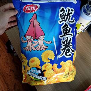 新扭扭虾味条鱿鱼卷膨化食品休闲零食大礼包零食小吃薯虾条