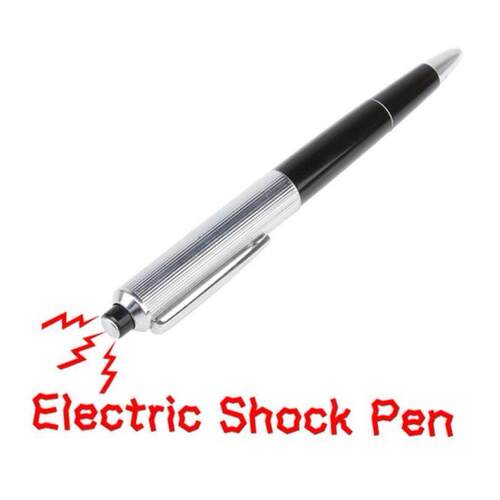Funny Pen Electric Shock Joke Prank Trick Toy Gift Fun free