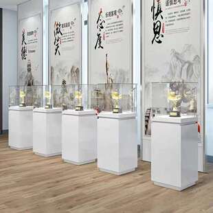 模型展示透明玻柜台珠宝柜玉器展览展博物馆璃示文物陈列柜古董柜