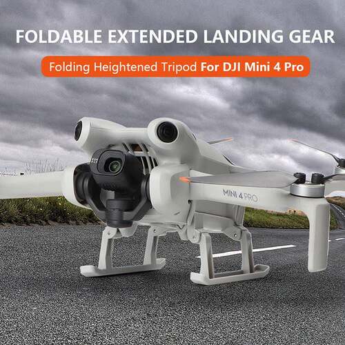 适用DJI大疆Mini4pro增高脚架起落架无人机云台加高保护支架配件
