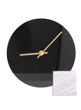 Darhi系n金奢列座钟亚克力大理石材质家居装饰摆件c装软饰品8888