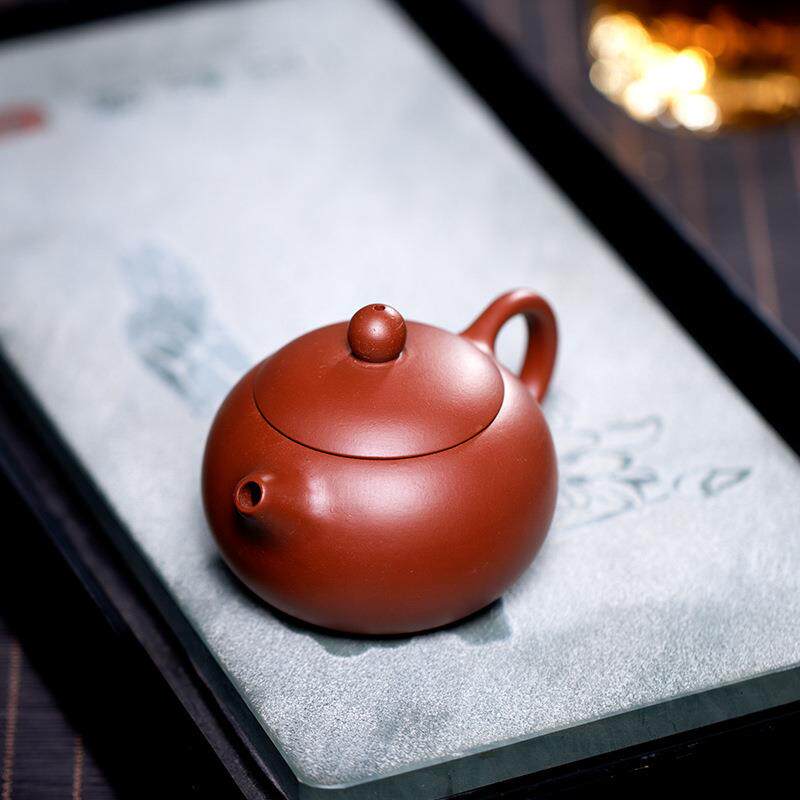紫砂西施壶凤鸣壶手工泡茶壶茶具单壶个人专用朱泥大红袍单盖高档