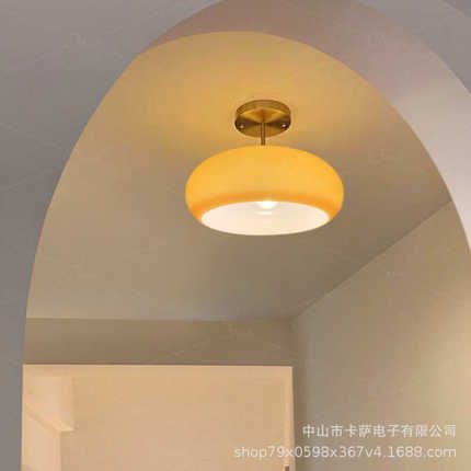 中古入户玄关过道吸顶灯日式复古阳台门厅卧室衣帽间餐厅走廊吊灯