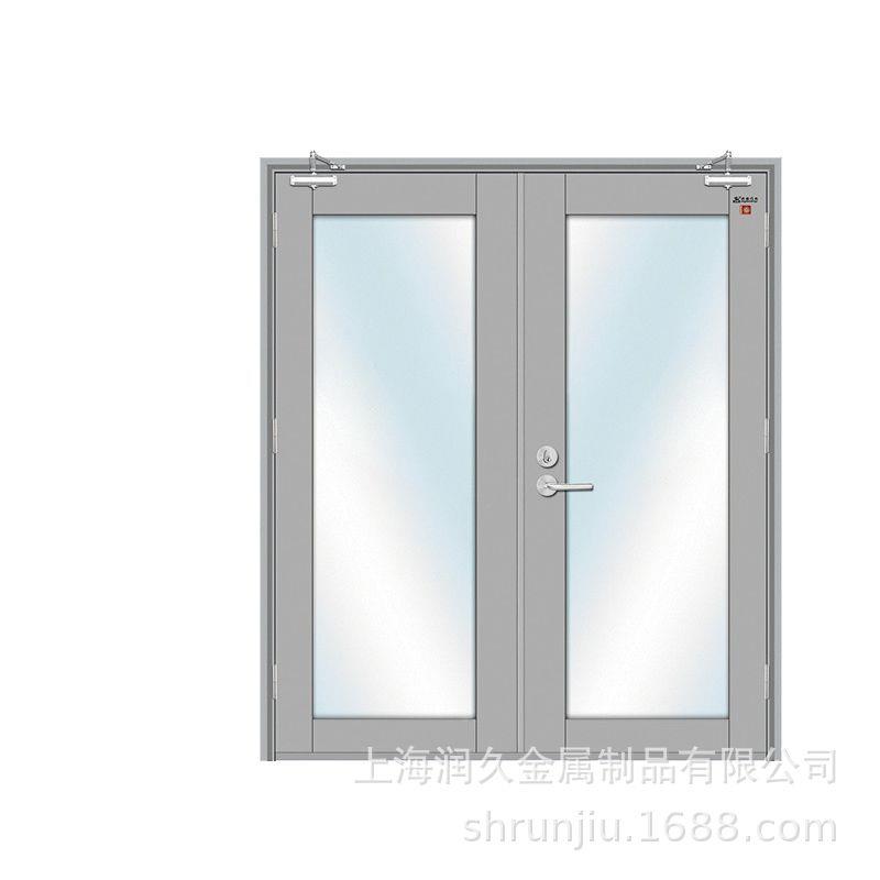 乙量销售火国标美标防门对QTFM-182开大玻璃防火门级消防门提供消