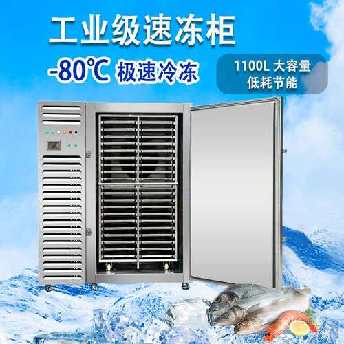 双机组超低温零下80度黄花鱼包子锁鲜速冻机水产品酷琳奇速冻柜