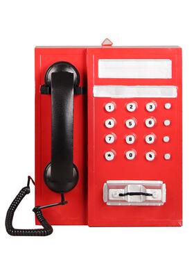 老式铁艺艺打068电话工机挂件商用民宿展厅背景装饰摆件摄影卡墙