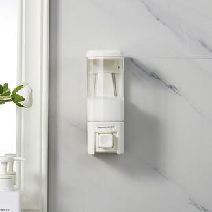 浴室皂液器酒店宾馆壁挂沐浴单头给皂机沐浴露盒防漏洗手液瓶定制