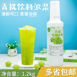 青提汁浓浆浓缩果汁，coco果酱鲜果奶，茶店专用原料青葡萄汁