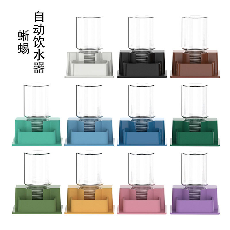 饮水器守宫水器爬虫壁虎造景装饰