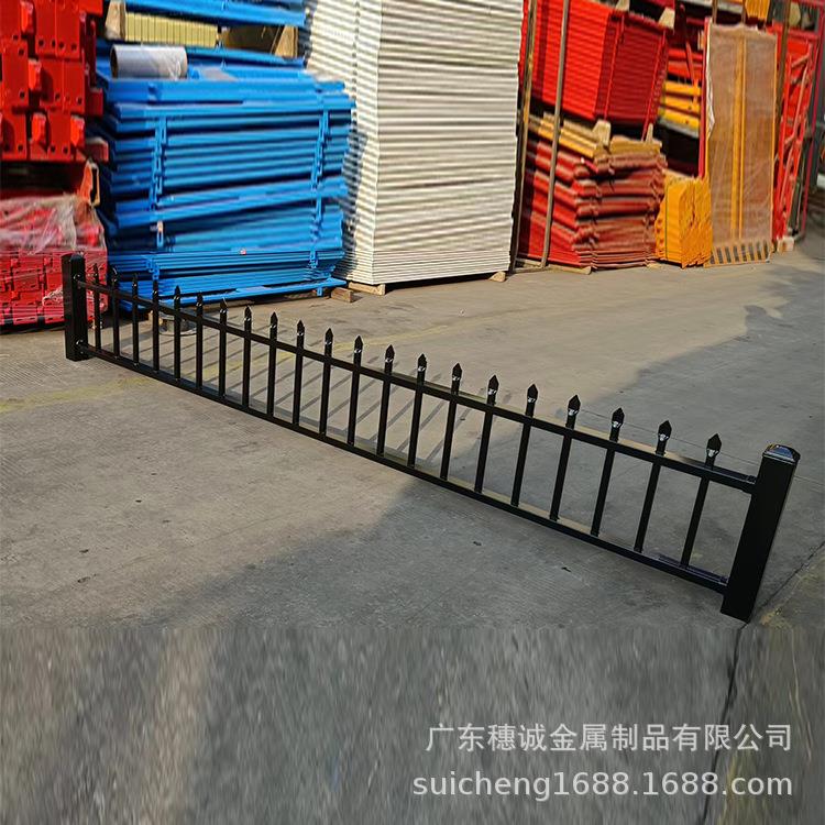 小区锌钢围墙护栏景区防护耐用栏杆厂区铁艺方管栅栏农村院子围栏