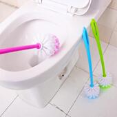 10个塑料不锈钢塑料圆方形厕所马桶刷清洁弯曲缝无死角 开票 包邮