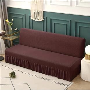 跨弹境折叠沙床套罩发四通季用无扶手沙发罩全包力带欧WWK09251式