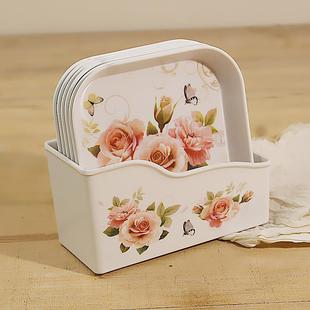 餐桌吐骨头的碟家用骨碟鱼刺残渣盘塑料水干果平盘零食点心小盘子