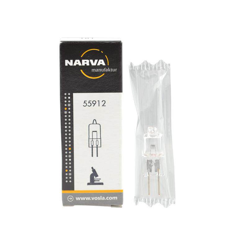 narva灯泡55912 HLL 6V20W利华卤素米泡光学仪器灯珠
