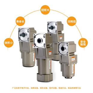 直角齒輪減速電機220V25W120W180W直交減速機調(diào)速電機馬達380V