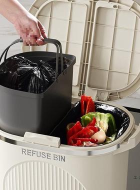厨房垃圾桶用20737大号双层202家5款容量日新式厨余大分类干湿分离专用