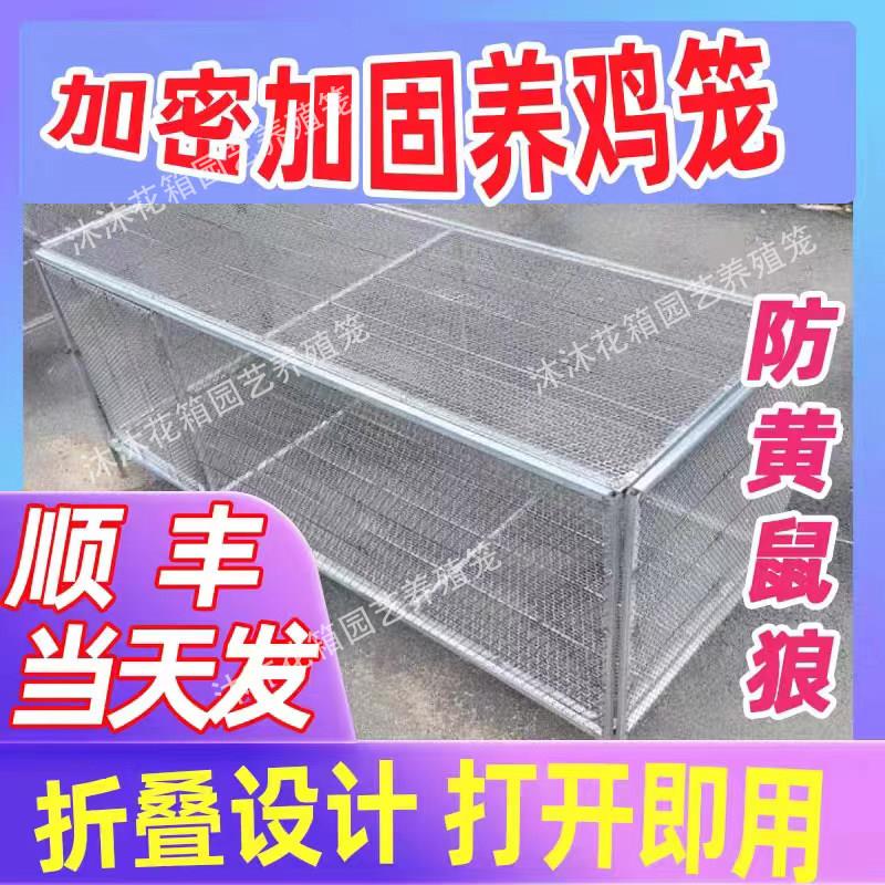家用折叠鸡笼子加密铁丝网饲养笼鸽子笼鸡鸭鹅防黄鼠狼专用养殖笼