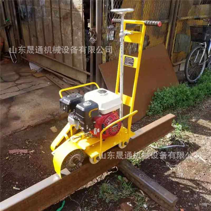 CS-Ⅰ钢轨除锈机 地铁轨道便携手推式顶面打磨去锈机 内燃抛光机