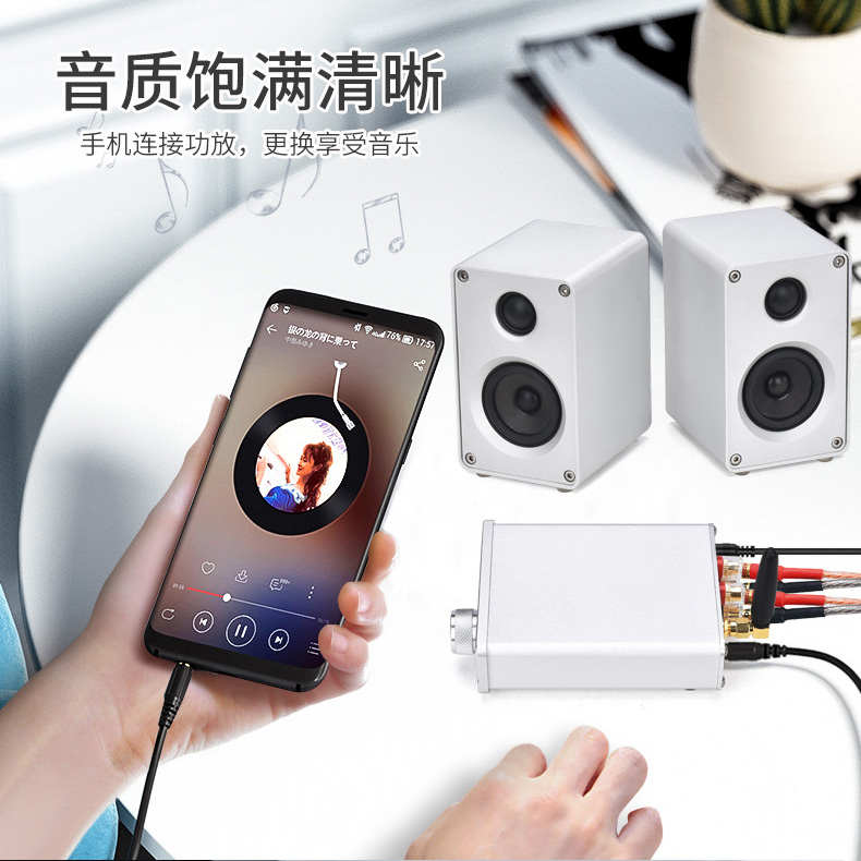 BRZHIFI桌面3116小功放大功率2.0立体声发烧级高保真无损蓝牙5.0