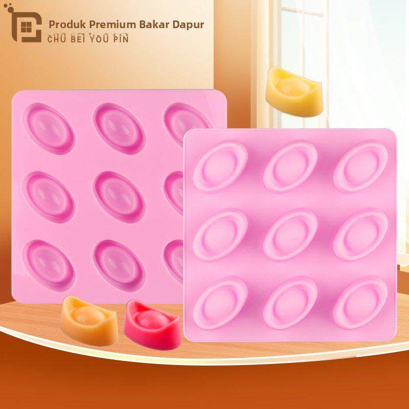 创意元宝形硅胶蛋糕装饰烘焙模具制巧克力手工皂布丁果冻冰块模具