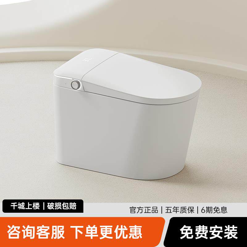 桦崟家用轻智能马桶一体式瞬热全自动翻盖无水压限制小户型电动坐便器摆件饰品床笠拉车