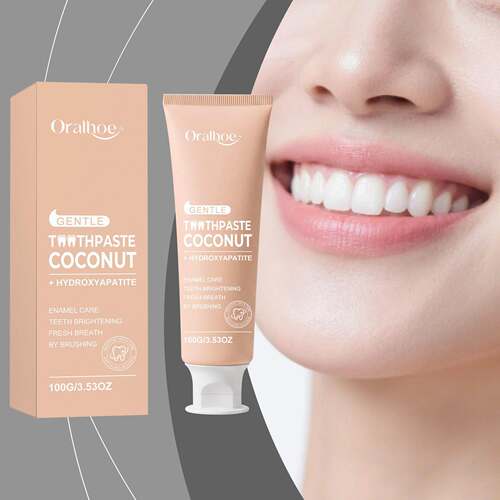 ORALHOE Coconut Toothpaste, gentle and refreshing teeth clea