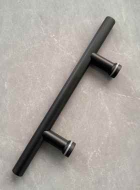 玻手璃门拉手木不锈钢黑色门厢把KTV包GQJ门大门拉手浴室单边拉手