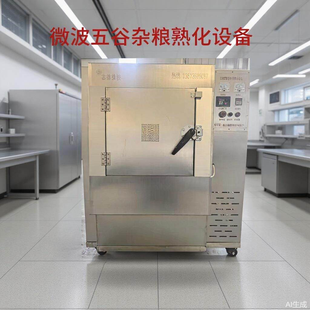 小型微波炒货机五谷杂粮面滚筒炒货机粉体滚筒炒锅小型微波机
