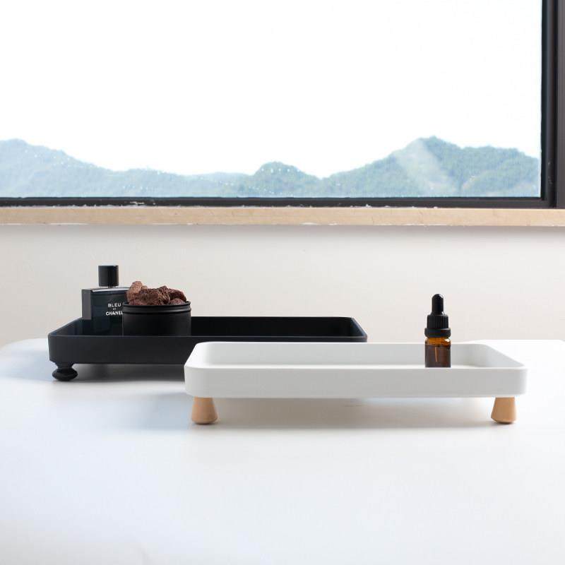 轻奢创意双脚长方形茶水托盘摆件收纳双茶盘客厅水果盘软装饰品,餐饮具,盘,淘宝优惠券,粉丝福利购,淘宝优惠卷